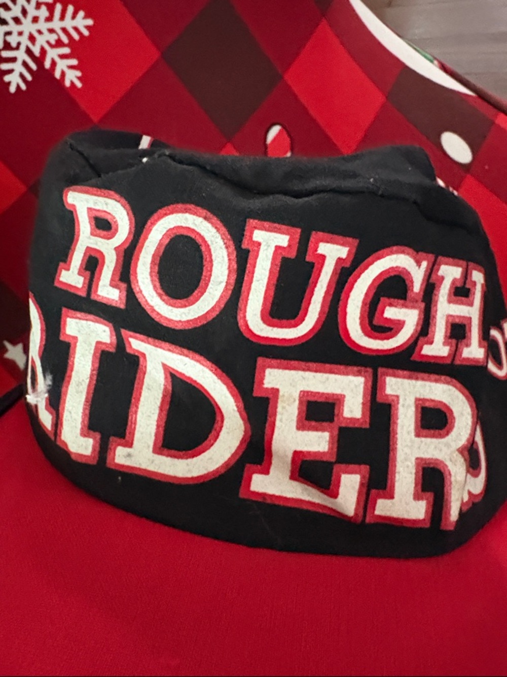 VTG Starter Rough Riders Black & Red Baseball Cap - Picture 3 of 7